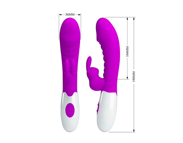 Naughty Bunny Vibrador Dual - Fuscia