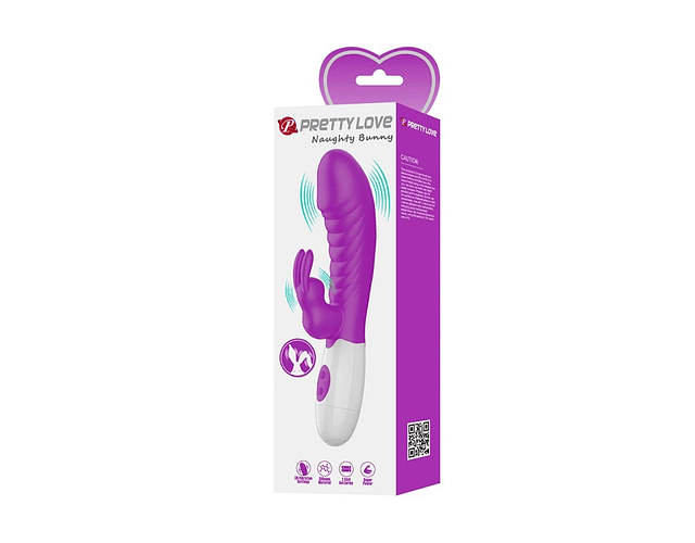 Naughty Bunny Vibrador Dual - Fuscia