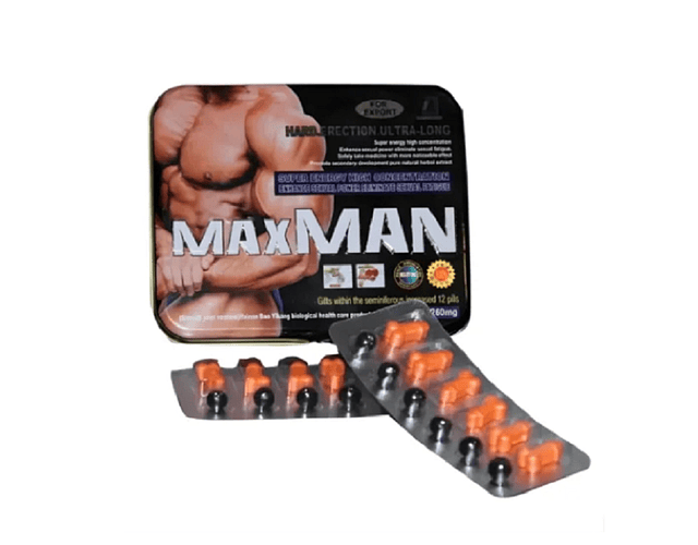 Potenciador Sexual Y Estimulante Masculino Maxman 2 Capsulas