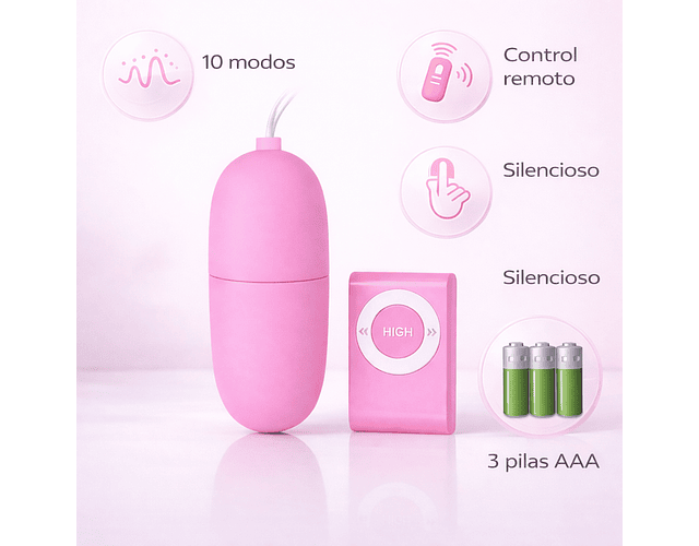 Vibrador a Distancia con Control | Huevito MP3
