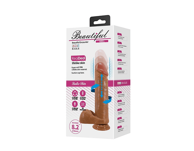 Abel Vibrador Realista con Movimiento