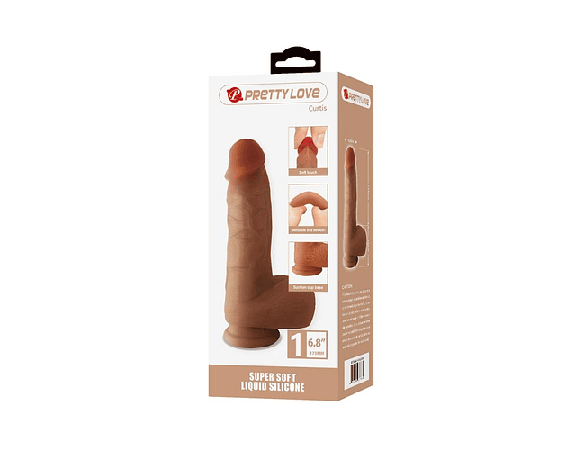 Curtis Dildo Silicona Soft 17,3 cm