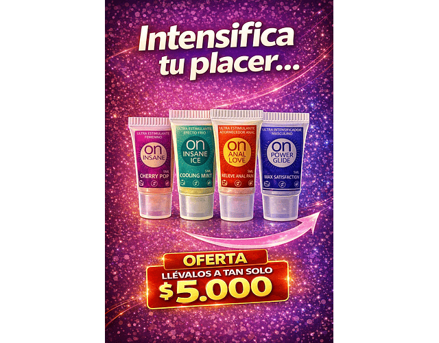 Lubricantes Intensificadores de Placer 5ml 