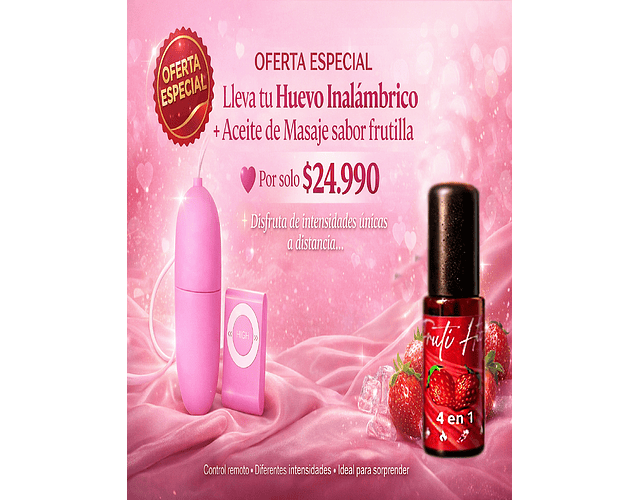 Vibrador a Distancia con Control | Huevito MP3