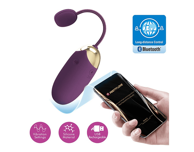 Vibrador con App Abner Huevo Inalámbrico | Discreto y Recargable
