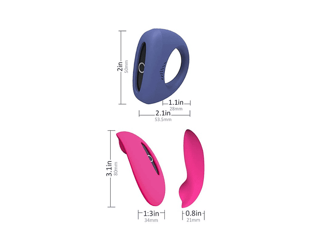 Kit Vibradores con App y Control Remoto | Anillo y Calzón Discreto