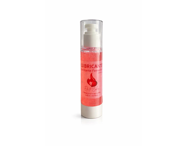 Lubricante Excitante Femenino. 100ml Efecto calor sabor Frutilla 
