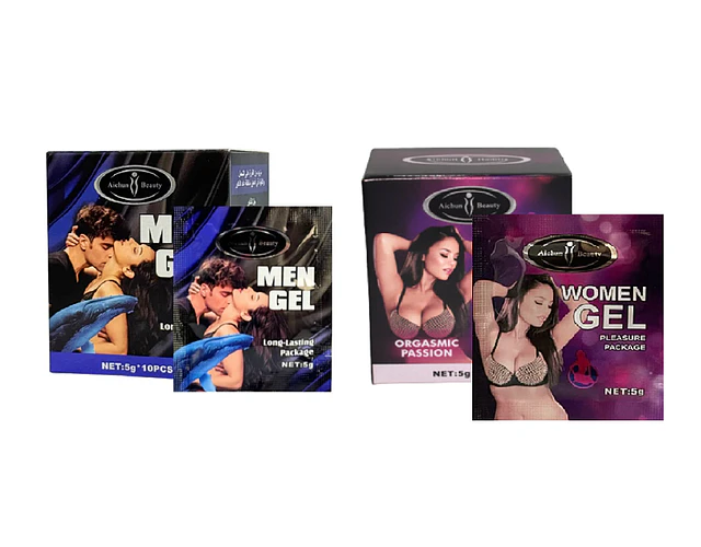  1 Sachet Potenciador de Erección +  1 Sachet Aceite Orgasmico femenino