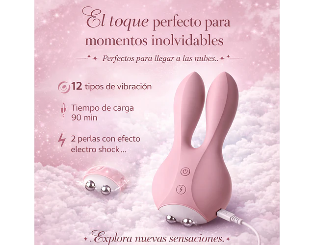Vibrador ElectroShock Bunny Recargable 