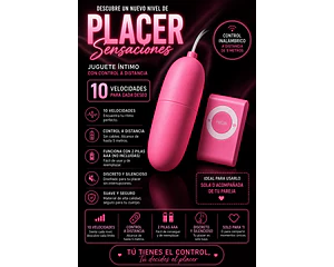 Huevito Vibrador con Control Remoto MP3 — 10 Modos Discreto e Ideal para Parejas