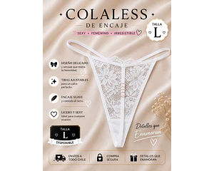  Colaless de Encaje Blanco