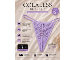 Colaless de Encaje Morado