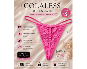  Colales de Encaje Rosado