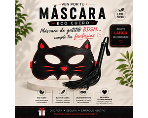 Mascara de Eco Cuero mas Latigo