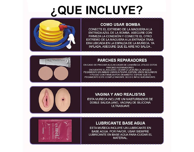 Muñeca sexual inflable Victoria para Hombre