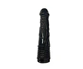 Consolador Negro Realista 18 cm con Textura Natural