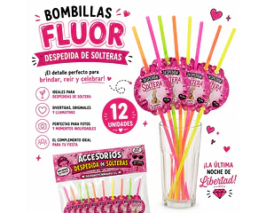 Bombillas Fluor Despedida de Soltera