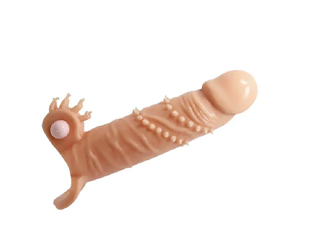 Funda para Pene y Extensión Connor con Estimulador de Clitoris