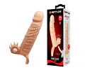 Funda para Pene y Extensión Connor con Estimulador de Clitoris