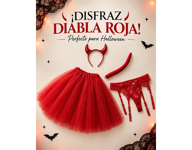 Disfraz de Diablita Roja 