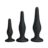 SET DE 3 PLUG ANAL DE SILICONA