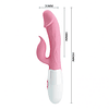 VIBRADOR DE SILICONA CON ESTIMULADOR
