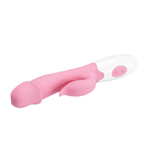VIBRADOR DE SILICONA CON ESTIMULADOR