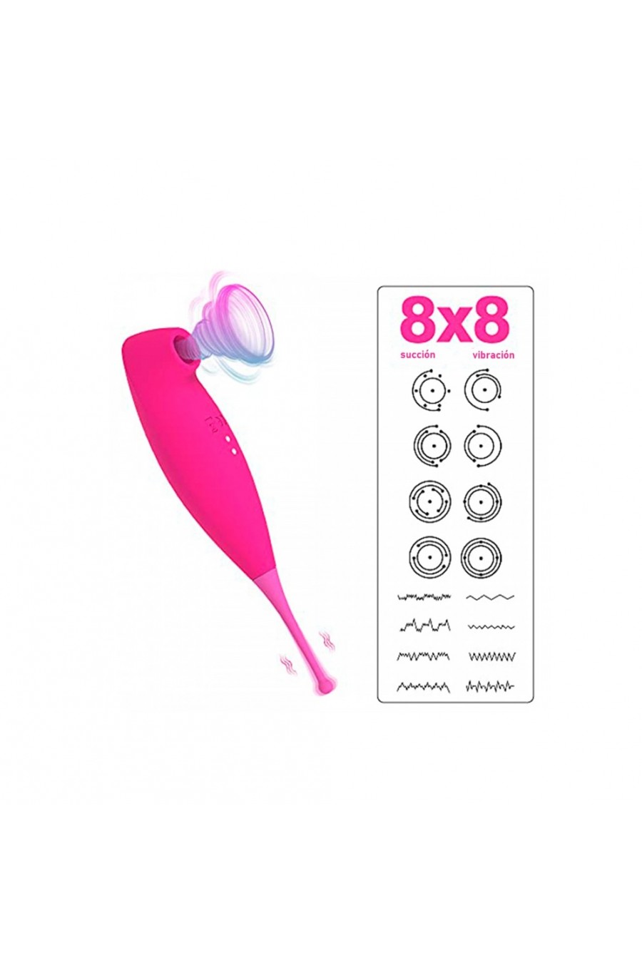 VIBRADOR Y SUCCIONADOR RECARGABLE