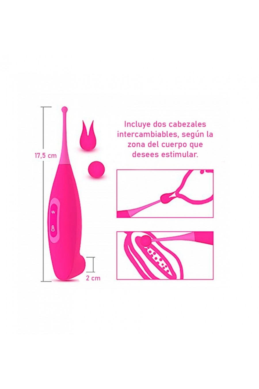 VIBRADOR Y SUCCIONADOR RECARGABLE