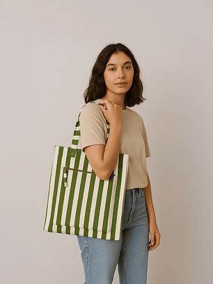 Bolso tote verde