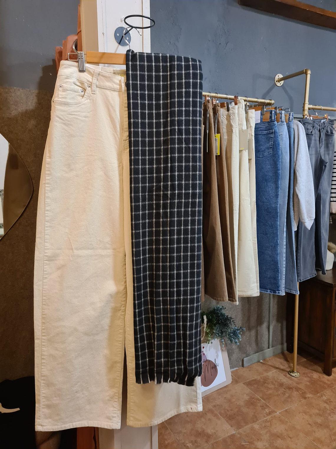 Bufanda cuadros negro 2