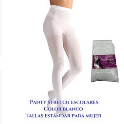 Panty stretch color blanco STAVIOS tamaño mujer la docena 