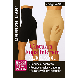 Short Levantacola Reductor con Faja Alta Microfibra #W186 tallas y colores surtidas la docena 