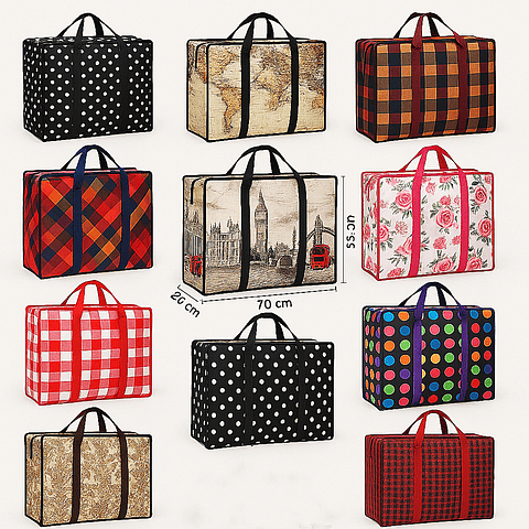 Bolsa Matutera 70x55x20 cms– diseño enviado al azar, por 1 unidad 