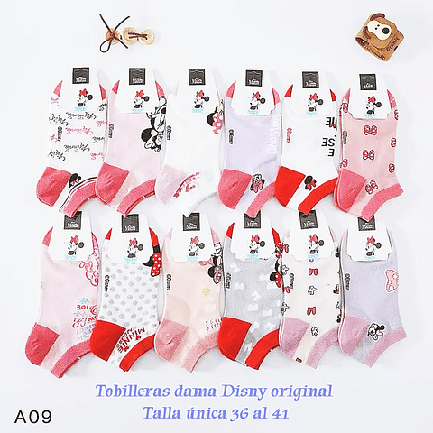 Calcetas dama DISNEY ORIGINAL talla única 36/41 la docena 