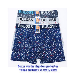 Bóxer varón algodón poliéster tallas y colores surtidas la docena 