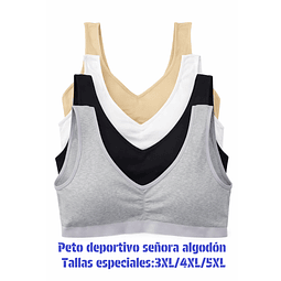 Peto señora algodón tallas especiales 3XL/4XL/5XL la docena 