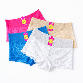 Pantaleta encaje para señora tallas XL/XXL/XXXL y colores surtidas la docena 