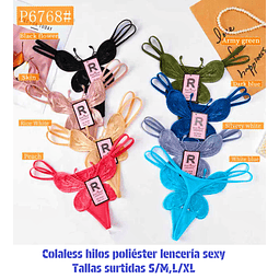 Colaless lenceria sexy tallas y colores surtidas la docena 