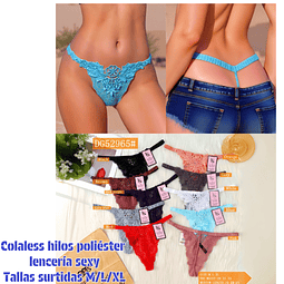Colaless lenceria sexy tallas y colores surtidas la docena 