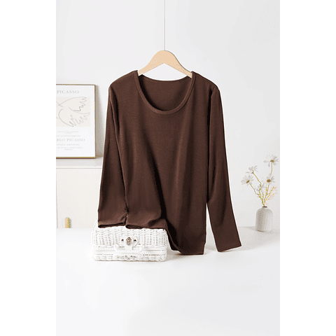 Camiseta SEYS Dama BAMBÚ CON POLAR 3403 Diseño Acanalado Fino Tallas y colores surtidas la docena 