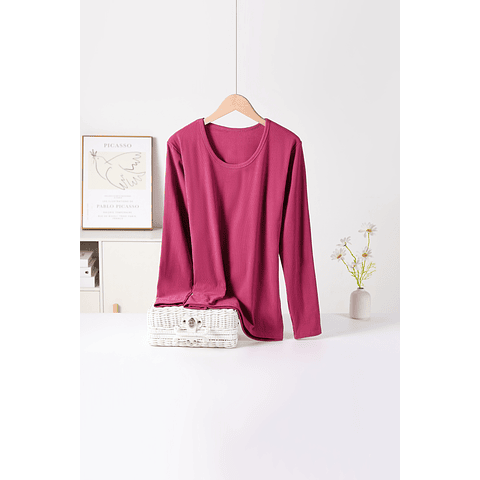 Camiseta SEYS Dama BAMBÚ CON POLAR 3403 Diseño Acanalado Fino Tallas y colores surtidas la docena 