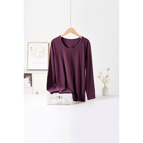 Camiseta SEYS Dama BAMBÚ CON POLAR 3403 Diseño Acanalado Fino Tallas y colores surtidas la docena 