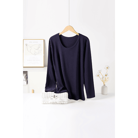 Camiseta SEYS Dama BAMBÚ CON POLAR 3403 Diseño Acanalado Fino Tallas y colores surtidas la docena 