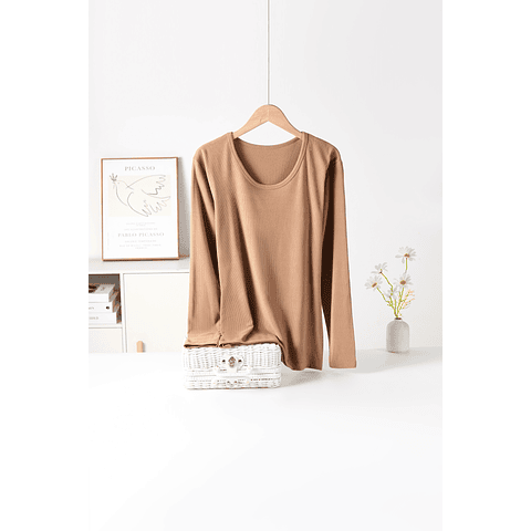 Camiseta SEYS Dama BAMBÚ CON POLAR 3403 Diseño Acanalado Fino Tallas y colores surtidas la docena 