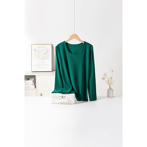 Camiseta SEYS Dama BAMBÚ CON POLAR 3503 Diseño Acanalado Ancho Tallas y colores surtidas la docena 