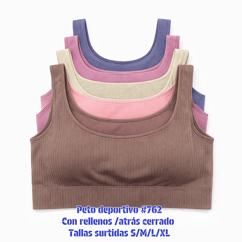 Peto deportivo señora Microfibra tallas y colores surtidas la docena 