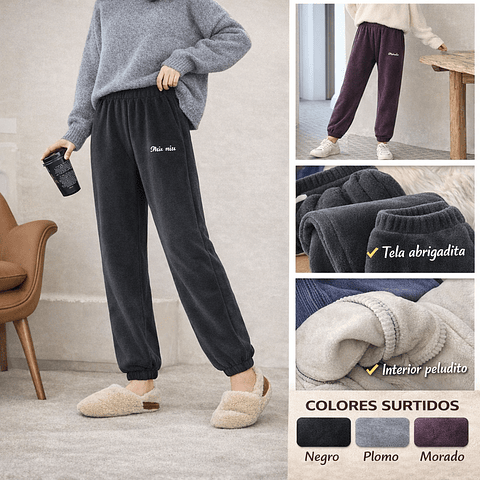 Buzos mujer #2033 interior plush peluditos tiros altos talla estándar para L/XL la docena 