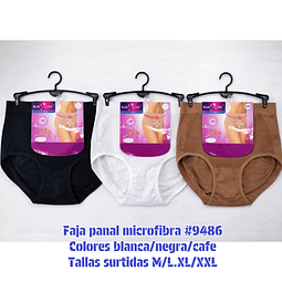 Calzón faja panal tallas y colores surtidas la docena 