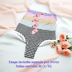 Tanga invisible segunda pie tallas y colores surtidas la docena 